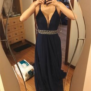 FAVIANA Blue prom dress WORN ONCE
